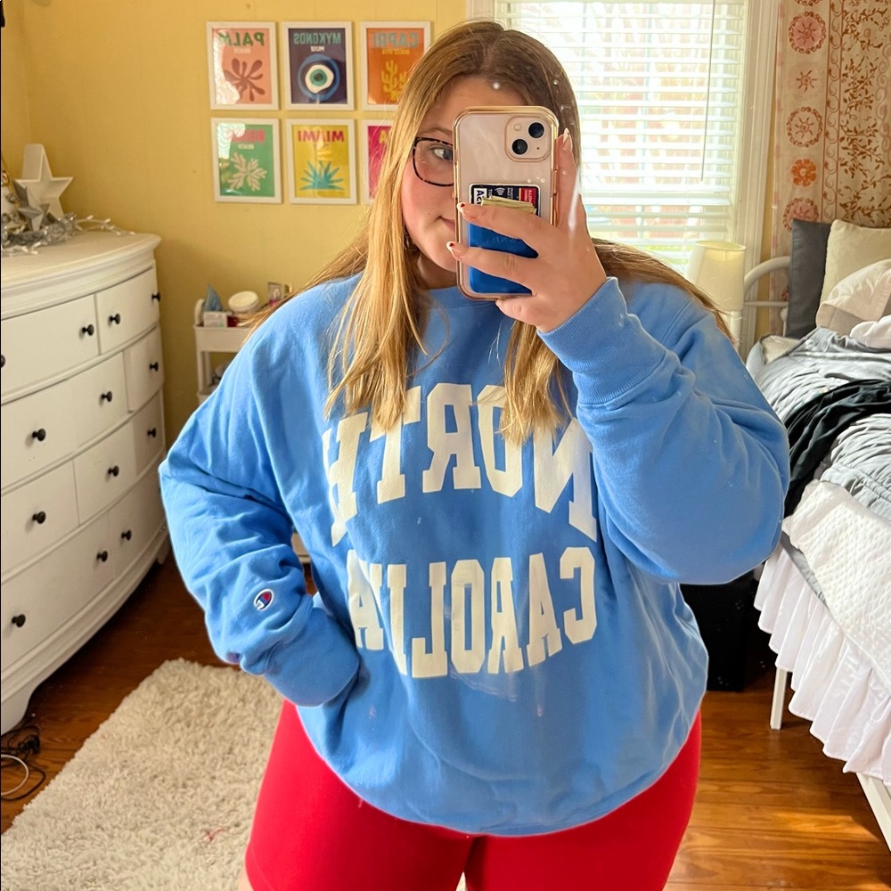 Unc chapel hill champion reverse weave sweatshirt sz xl!